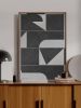 "VectorPoint No. 2" I Geometric Framed Giclée Print | Prints in Paintings by ART + ALCHEMY By Nicolette Atelier. Item made of wood with canvas works with minimalism & japandi style