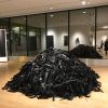 Pit (Installation View) | Sculptures by ELYSE DEFOOR | Gallery 72 in Atlanta. Item made of fabric & leather