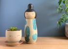 Kokeshi-Inspired Ceramic Vessel in Stoneware | Sculptures by Jennifer Fujimoto. Item composed of ceramic