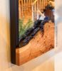 Wooden Wall Mirror, Cherry Burl Live Edge -Rustic Wood Wall | Decorative Objects by thomas weber. Item made of wood