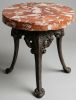 Terracotta Top Accent Table with Metal Legs | Side Table in Tables by Boldstone. Item composed of metal in contemporary or eclectic & maximalism style