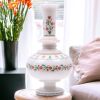 White marble vase, Handmade marble vase, marble vase | Vases & Vessels by Innovative Home Decors. Item made of marble works with country & farmhouse & art deco style