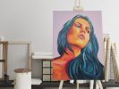 Durga "The seeker of courage" - Goddess & Nymphs | Oil And Acrylic Painting in Paintings by Maya Corona. Item composed of canvas and synthetic