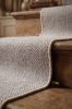 Handwoven Woolen Gray Runner Rug | Rugs by Evergreen Carpets. Item made of wool works with boho & minimalism style