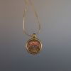 Premium 2cm Zhaji Lhamo Thangka Wealth Amulet Pendant Art | Ornament in Decorative Objects by Dynasty Artisan. Item composed of metal in contemporary or eclectic & maximalism style