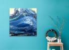Turtle Cove | Oil And Acrylic Painting in Paintings by Carrie Rodak Fine Art. Item composed of wood & canvas compatible with eclectic & maximalism and coastal style