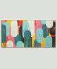 Traffic Pink Landscape | Oil And Acrylic Painting in Paintings by Ronald Hunter | Roxier Art Gallery in Rotterdam. Item made of canvas with synthetic