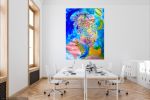 Mind of Magic | Oil And Acrylic Painting in Paintings by Aida Murad. Item made of canvas works with eclectic & maximalism & modern style