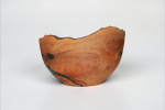 Massive Thuja Wood Bowl with Emerald Resin | Decorative Bowl in Decorative Objects by Holzkunst Samuel Meisinger. Item composed of wood in art deco style