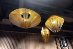 Custom-Wrapped Yarn Lighting Fixtures V1 V2 V3 | Pendants by ADAMLAMP | Dockyard Etele Plaza in Budapest. Item composed of cotton & steel compatible with boho and contemporary style