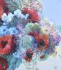 Saga D'Eté Flower Painting-Original Artwork A/C | Oil And Acrylic Painting in Paintings by Christiane Papé. Item made of canvas with synthetic
