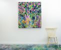 Not Klimt's Apple Tree | Oil And Acrylic Painting in Paintings by Claire Desjardins. Item made of canvas