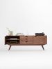 HEIM -Sideboard, credenza, dresser, commode - made of black | Storage by Mo Woodwork | Stalowa Wola in Stalowa Wola. Item composed of oak wood compatible with minimalism and mid century modern style