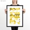 Monochromatic Machine in Gold Art Print | Prints by Michael Grace & Co.. Item composed of paper