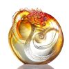 LIULI Crystal Art Dragon, Taichi, "Intention" | Sculptures by Lawrence & Scott | Lawrence & Scott in Seattle. Item composed of glass