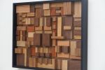 Natural Geometric Cube Art | Wall Sculpture in Wall Hangings by Craig Forget. Item composed of wood in contemporary or industrial style