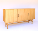 Dovetailed Credenza | Storage by Greg Palombo. Item composed of oak wood in mid century modern or contemporary style