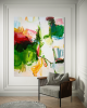 Printemps - Abstract Painting by Michael Rich | Paintings by Michael Rich. Item composed of canvas in minimalism or mid century modern style