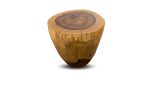 Carved Live Edge Solid Wood Trunk Table ƒ36 by Costantini | Side Table in Tables by Costantini Design. Item made of wood works with boho & contemporary style