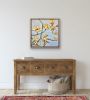 Les magnolias jaunes | Mixed Media in Paintings by Marielle Robichaud. Item composed of wood and paper in minimalism or contemporary style