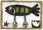 Fish on Wheels | Prints by Pam (Pamela) Smilow. Item composed of paper in scandinavian style