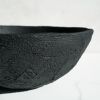 Giant Centerpiece Bowl in Textured Black Concrete | Decorative Bowl in Decorative Objects by Carolyn Powers Designs. Item made of concrete compatible with minimalism and contemporary style