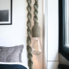 Rustic Rope Pendant Light with Edison LED Bulb – Handmade | Floor Lamp in Lamps by Magdyss Boutique. Item made of cotton works with boho & minimalism style