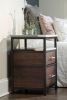 Brooks Glacier Bedside Tables | Tables by Alicia Dietz Studios. Item composed of walnut and steel