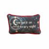 hand-embroidered MOONLIGHT needlepoint pillow, one of a kind | Pillows by Mommani Threads. Item composed of wool compatible with contemporary and eclectic & maximalism style