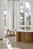 WaveWoo Dining Table | Tables by OM Editions: A Limited Edition Furniture Collection. Item made of wood with stone works with minimalism & mid century modern style