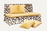 Zeus Rattan Loveseat | Love Seat in Couches & Sofas by Monarca Goods. Item made of wood with fiber works with boho & contemporary style