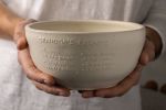 Family Recipe Serving/Mixing Bowl | Serving Bowl in Serveware by ATMA ceramics. Item made of stoneware works with minimalism & rustic style