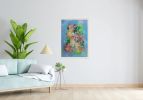 Wish you Flowers nr 10 | Oil And Acrylic Painting in Paintings by Art by Geesien Postema. Item composed of canvas in contemporary or country & farmhouse style