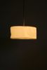 Porcelain Pendant Discus | Pendants by Bergontwerp. Item composed of fabric & ceramic