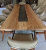 Bookmatched Ash Dining Table | Tables by Where Wood Meets Steel. Item composed of wood & steel compatible with industrial and modern style