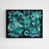 Lagoon of Lust And Fire | Oil And Acrylic Painting in Paintings by Noah Levy. Item made of wood & synthetic