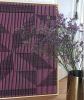 Agamographs - Purple | Embroidery in Wall Hangings by Fault Lines by Matthias de Vogel | MANO MERCANTILE in Marfa. Item made of fabric