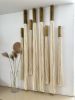 Single tassel hanging on the wall | Tapestry in Wall Hangings by Olivia Fiber Art. Item composed of bamboo and wool in boho or minimalism style
