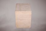 Travertine Nightstand. Travertine Bedside Table. Unique | Tables by HamamDecor LLC. Item composed of marble in minimalism or contemporary style