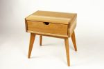 Abymini | Nightstand in Storage by Curly Woods. Item made of oak wood with concrete works with mid century modern style