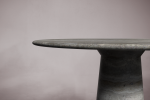 Round Travertine Dining Table | Tables by HamamDecor LLC. Item composed of marble in minimalism style