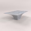 "Sicorace" Travertine marble coffee table for living room | Tables by Carcino Design. Item made of marble works with minimalism & contemporary style