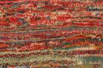 Vintage Gabbeh Tribal rug in Polychromatic Striae Pattern | Area Rug in Rugs by Rug and Kilim