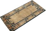 Vintage Chinese Deco style rug in Beige-Brown, Blue | Area Rug in Rugs by Rug and Kilim