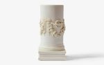 The Snaked Altar Column Compressed Marble Powder Sculpture | Decorative Objects by LAGU. Item composed of marble