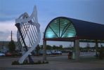 Windharp | Public Sculptures by David Griggs. Item composed of steel