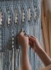 River Waves | Wall Sculpture in Wall Hangings by Versh Gallery. Item composed of wood and cotton in minimalism or japandi style