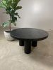 Chunky three legged coffee table | Tables by Crafted Glory. Item made of wood works with scandinavian style