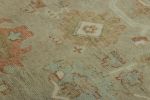 Rug & Kilim’s Oushak Rug in Beige and Green with Floral | Area Rug in Rugs by Rug and Kilim