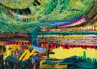 Panoramic vista | Oil And Acrylic Painting in Paintings by Sangeeta Sagar. Item made of paper with synthetic